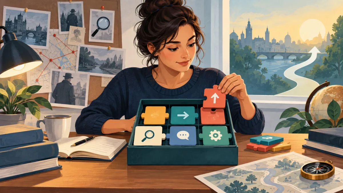 A learner organizes topic-specific objects into a compact vocabulary toolkit