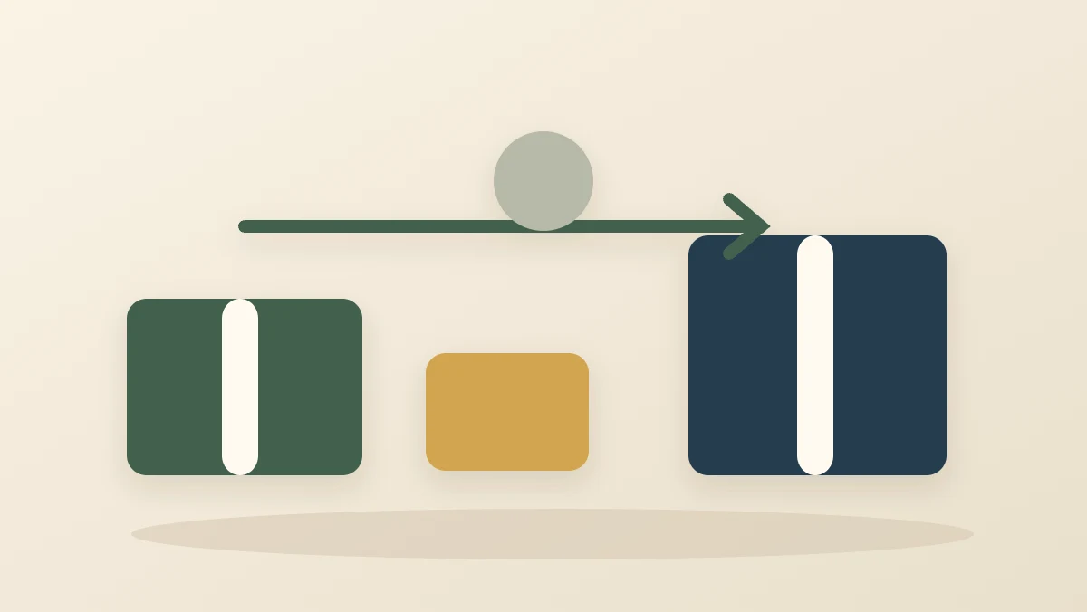 A text-free editorial illustration of making handover accountability clear
