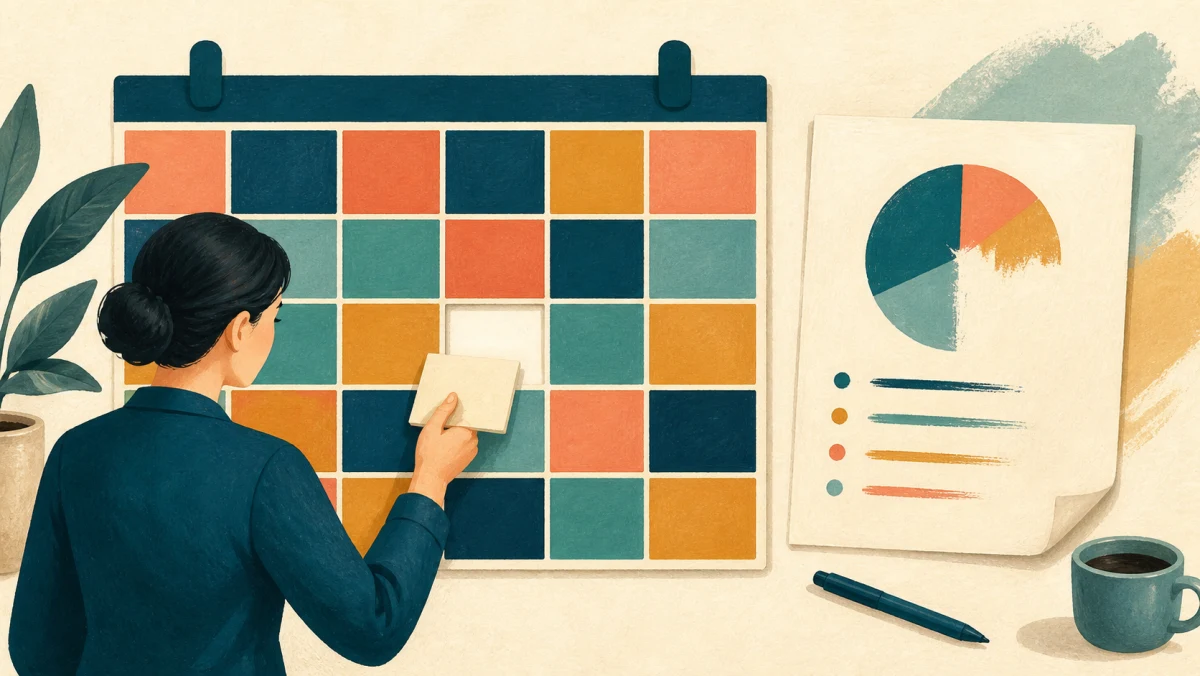 Professional creates one open slot in a crowded resource calendar