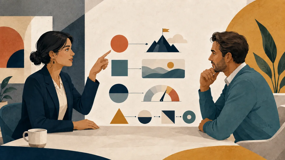 A consultant gives a client a clear recommendation, calibrated context, an honest risk, an owner, and a checkpoint.