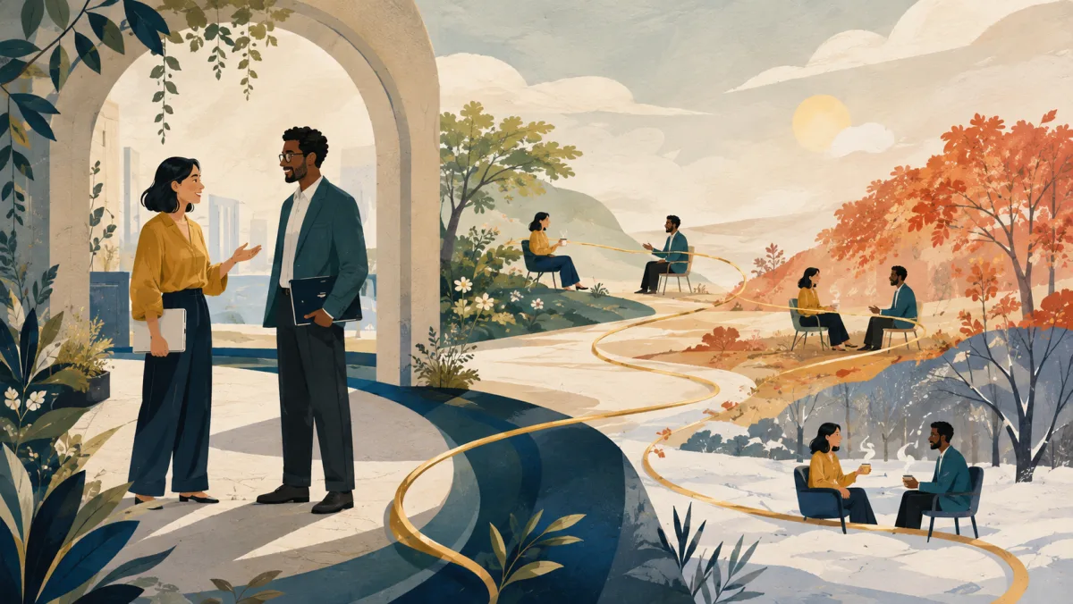 A specific brief follow-up contrasts with a connection maintained across changing seasons