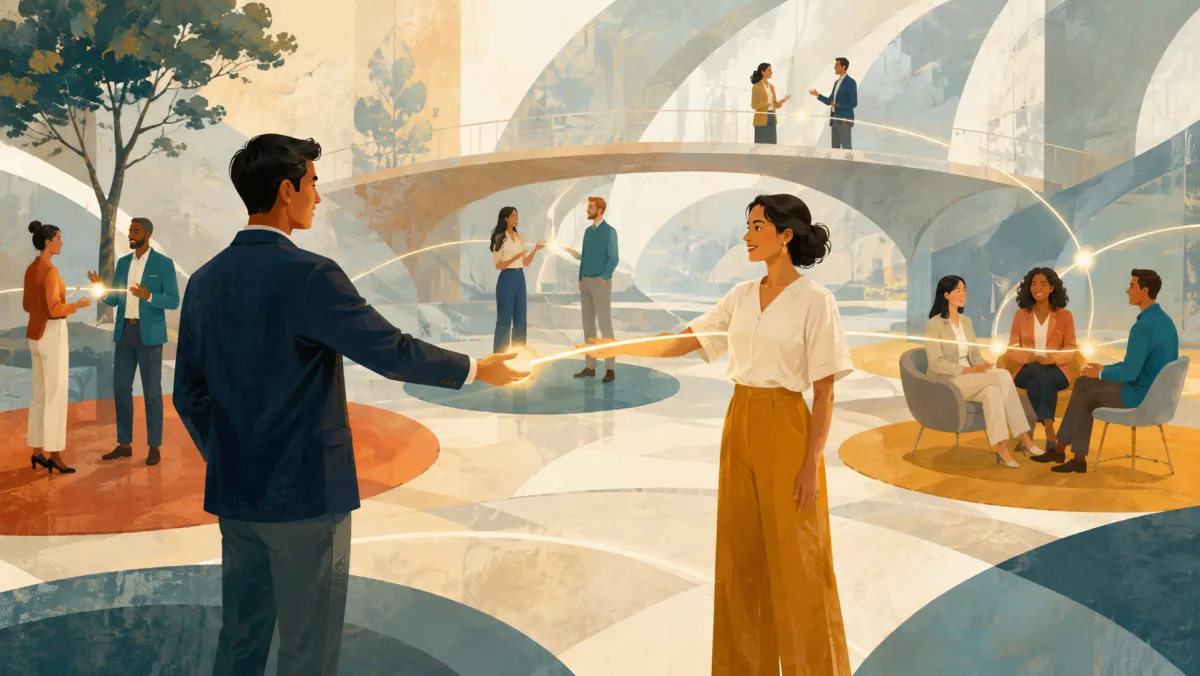 A new professional connection extends into a broader network of established relationships