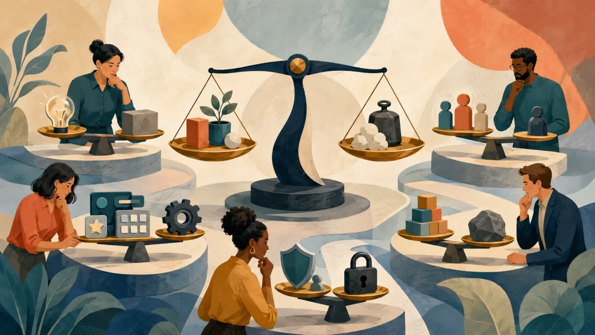Professionals weigh competing benefits and costs across several workplace decisions