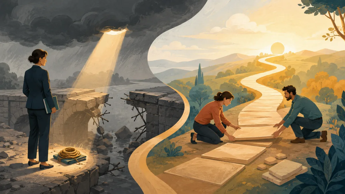 A small useful discovery follows a setback while colleagues deliberately build a separate route toward strategic gain