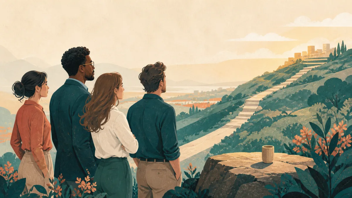 A strategy team considers a rising path toward a brighter productive opportunity